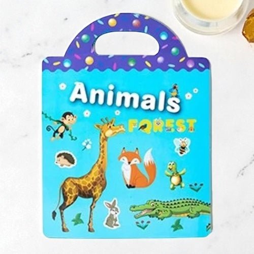 Libro Animalitos C/Pegatinas - Color Platino