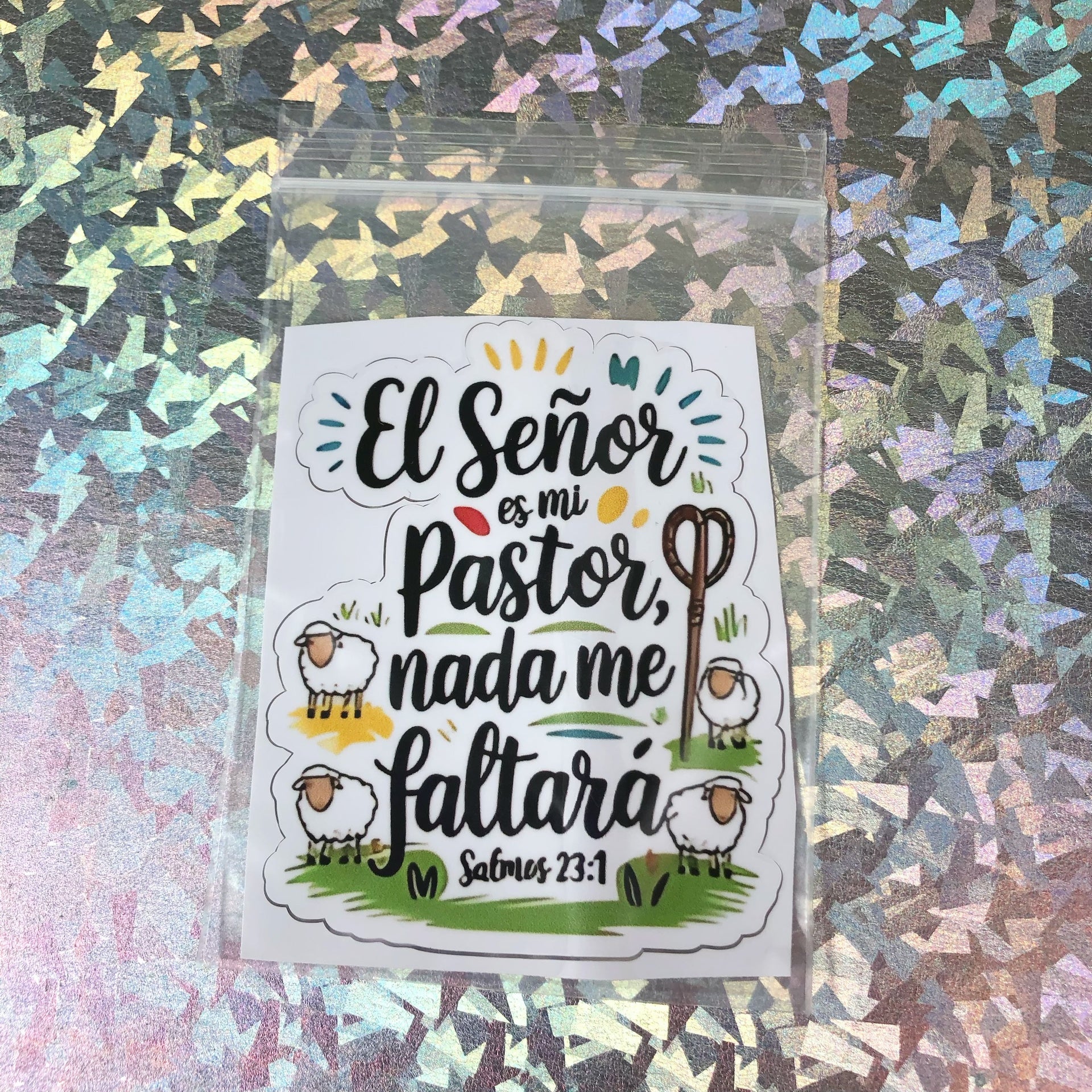 Sticker Biblicos - Color Platino