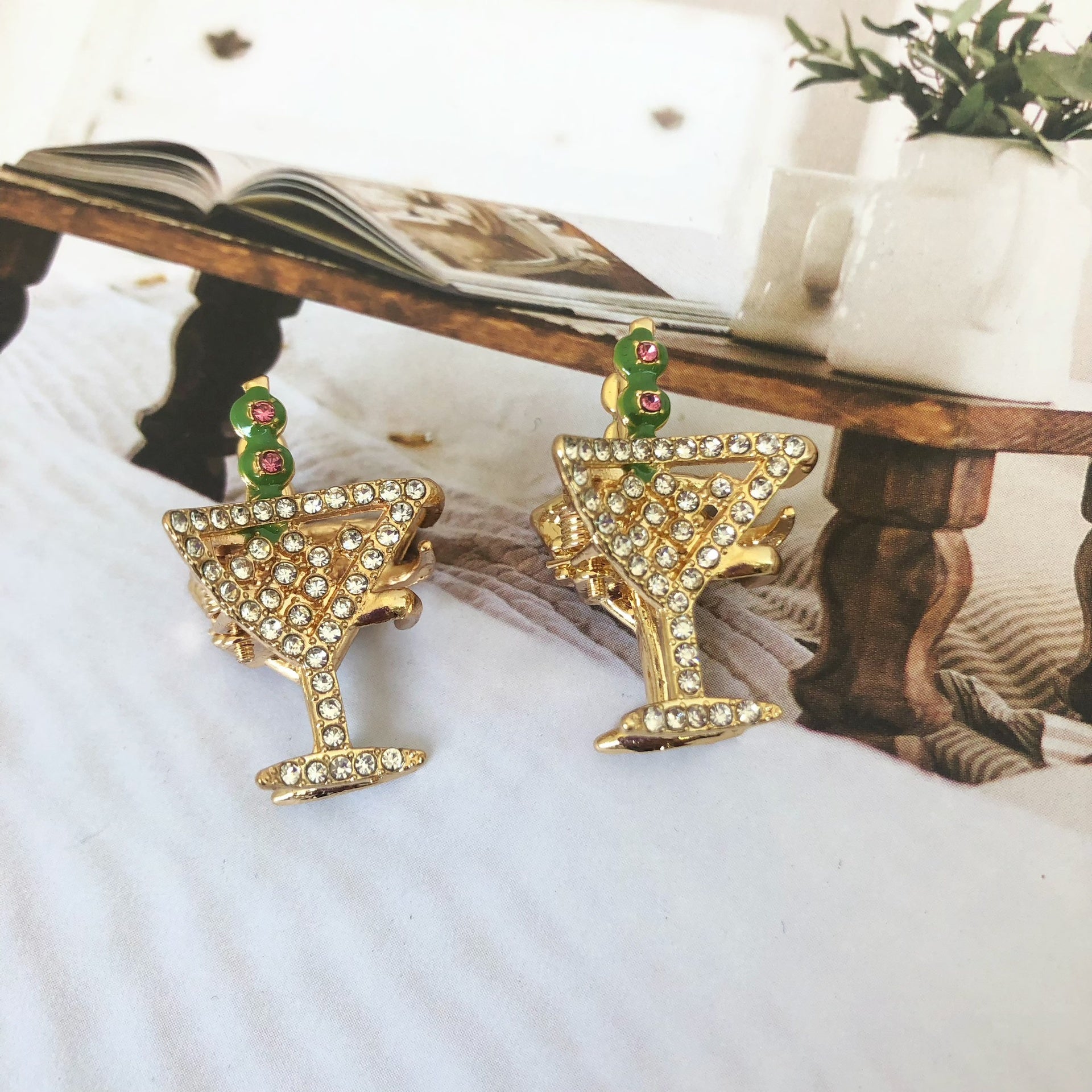 Gancho F/Copas Margaritas - Color Platino