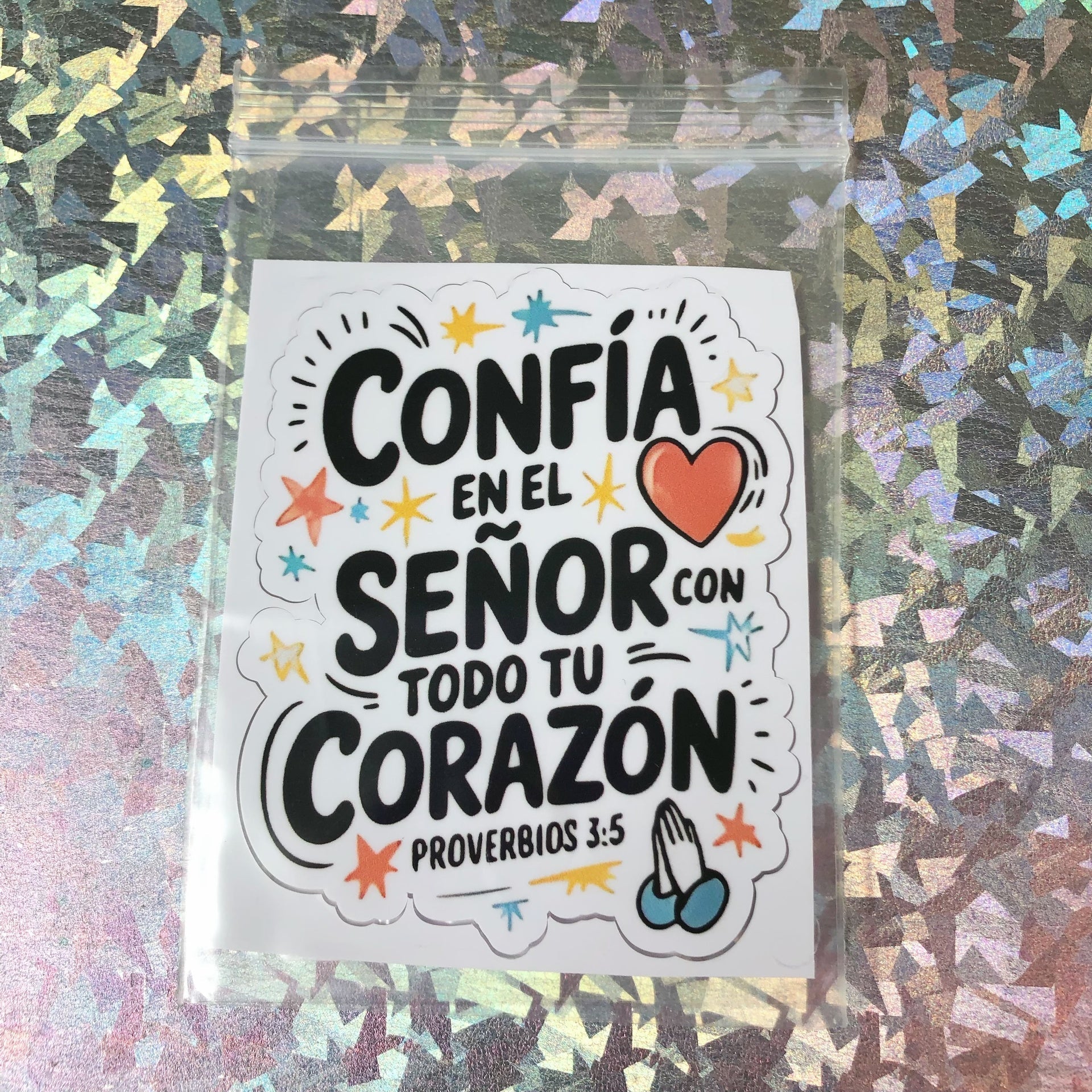 Sticker Biblicos - Color Platino