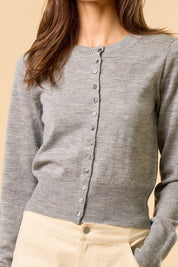 Cardigan Abar - Color Platino