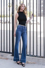 Jeans High Rise Luminous - Color Platino