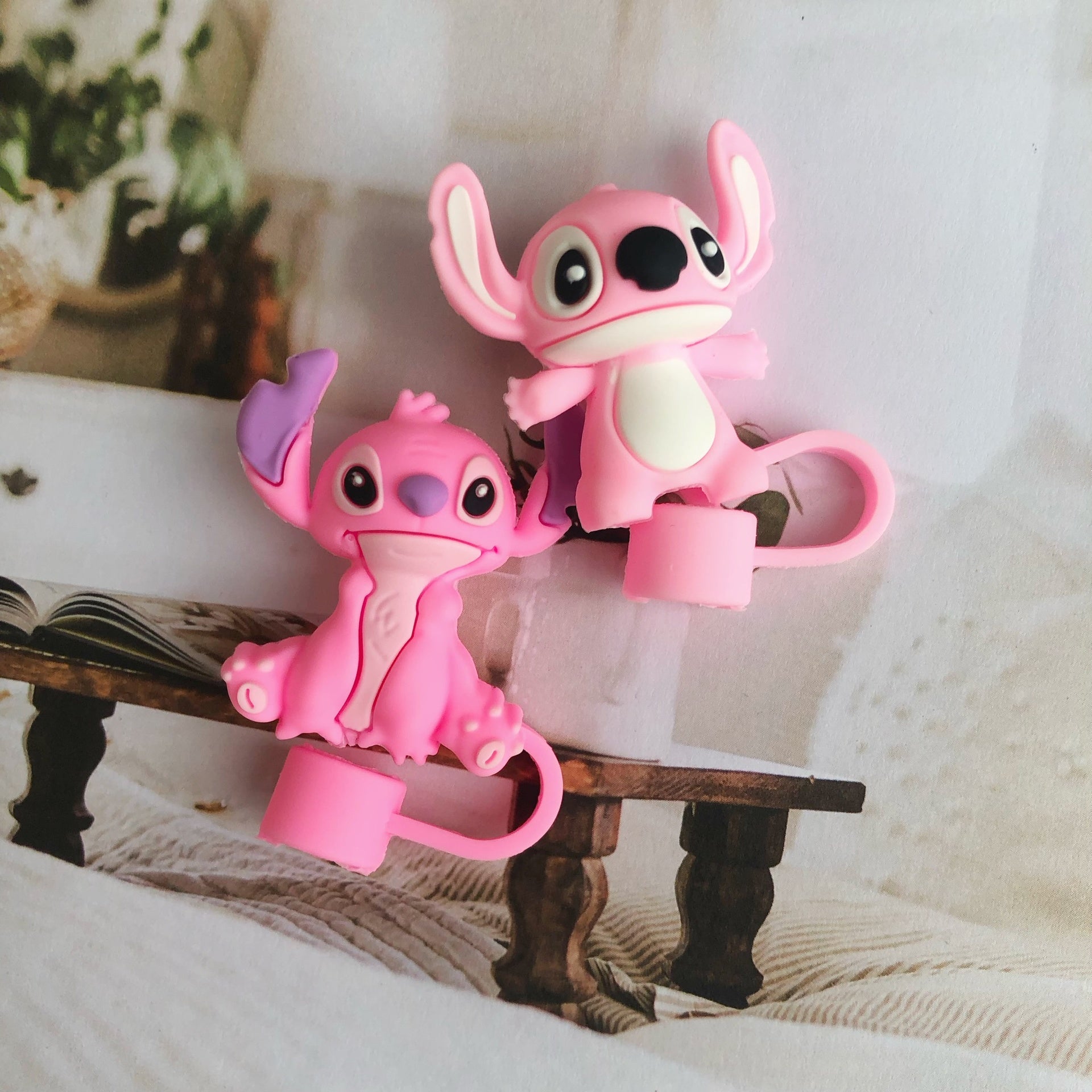 Protector de Pajilla Stitch - Color Platino