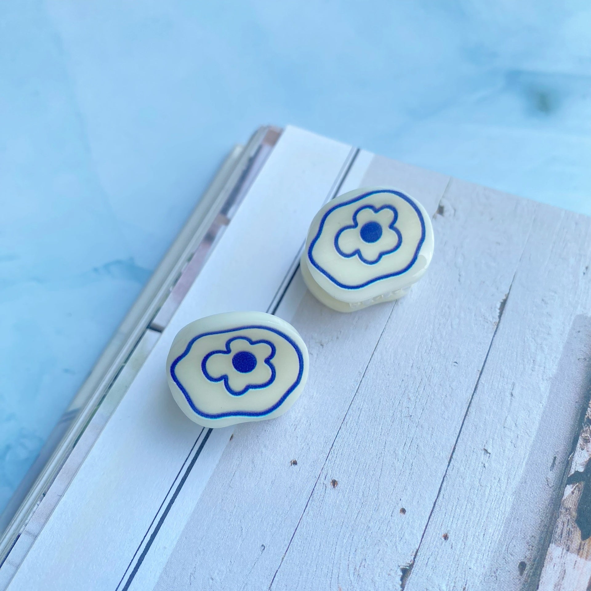 Gancho Flor - Color Platino