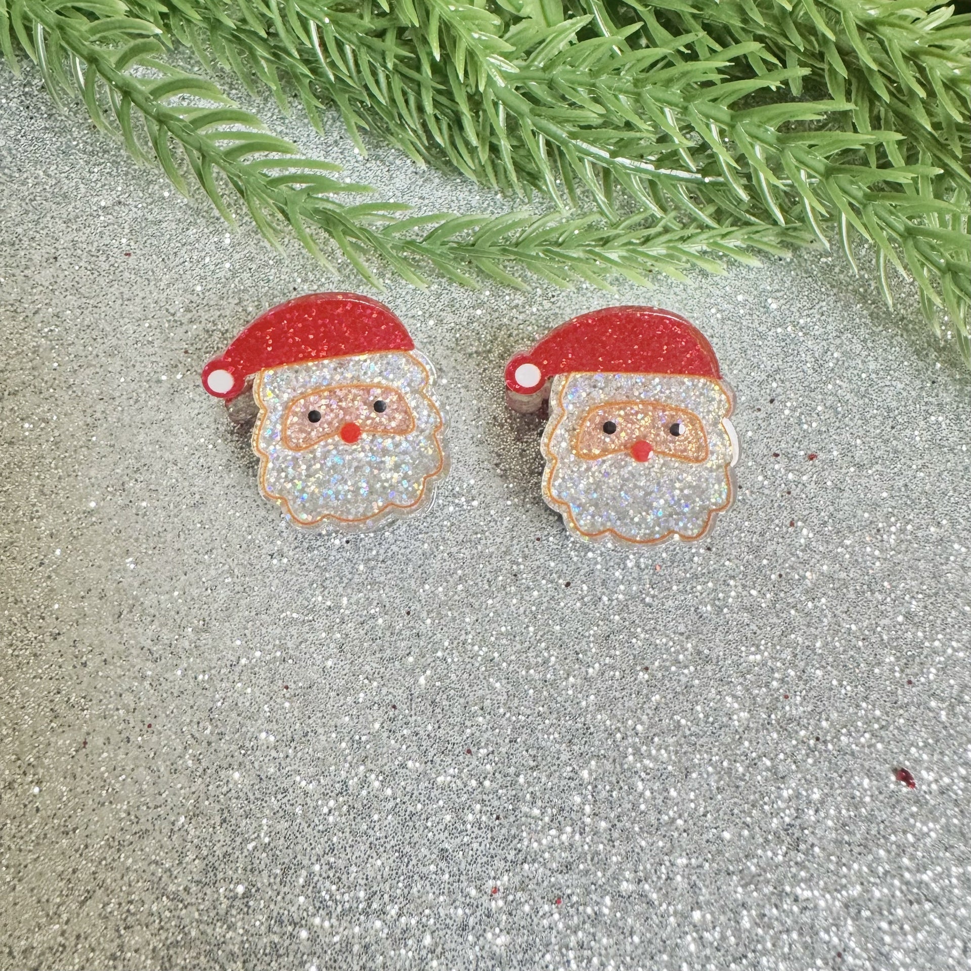 Ganchos Christmas Pequeños - Color Platino