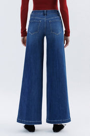 Jeans Mid Rise Palazzo