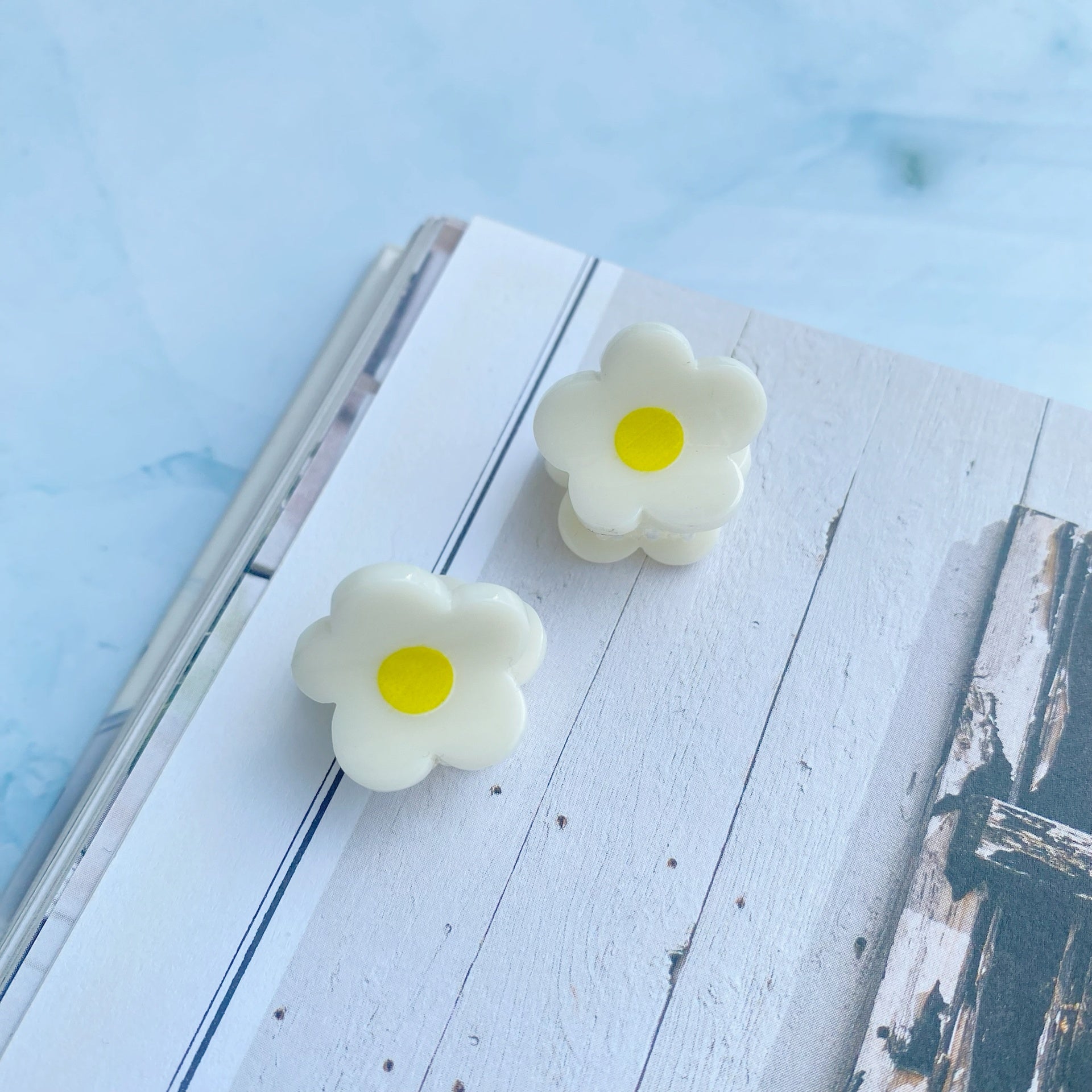 Gancho Flor - Color Platino