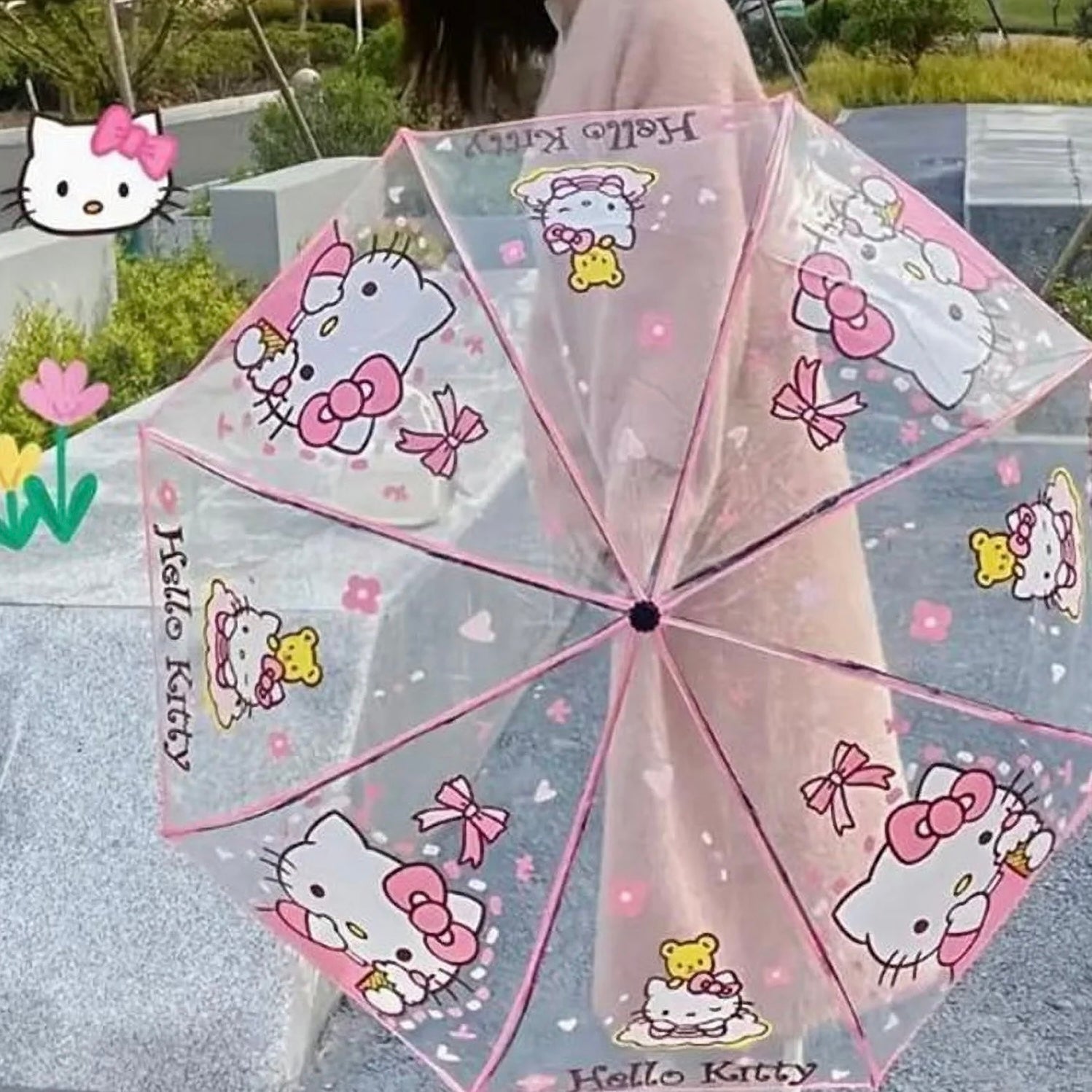 Sombrilla Hello Kitty