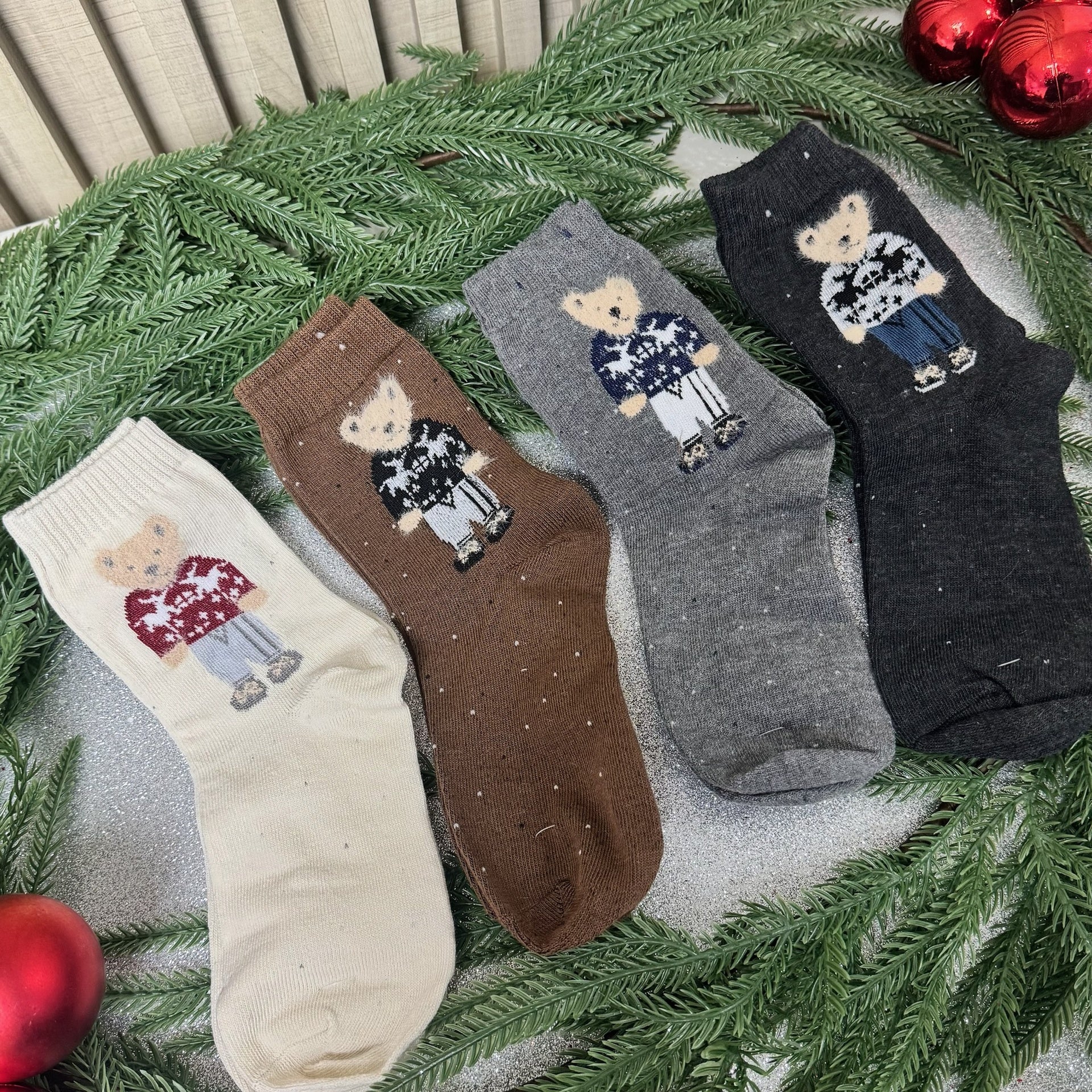 Calcetines Osos - Color Platino