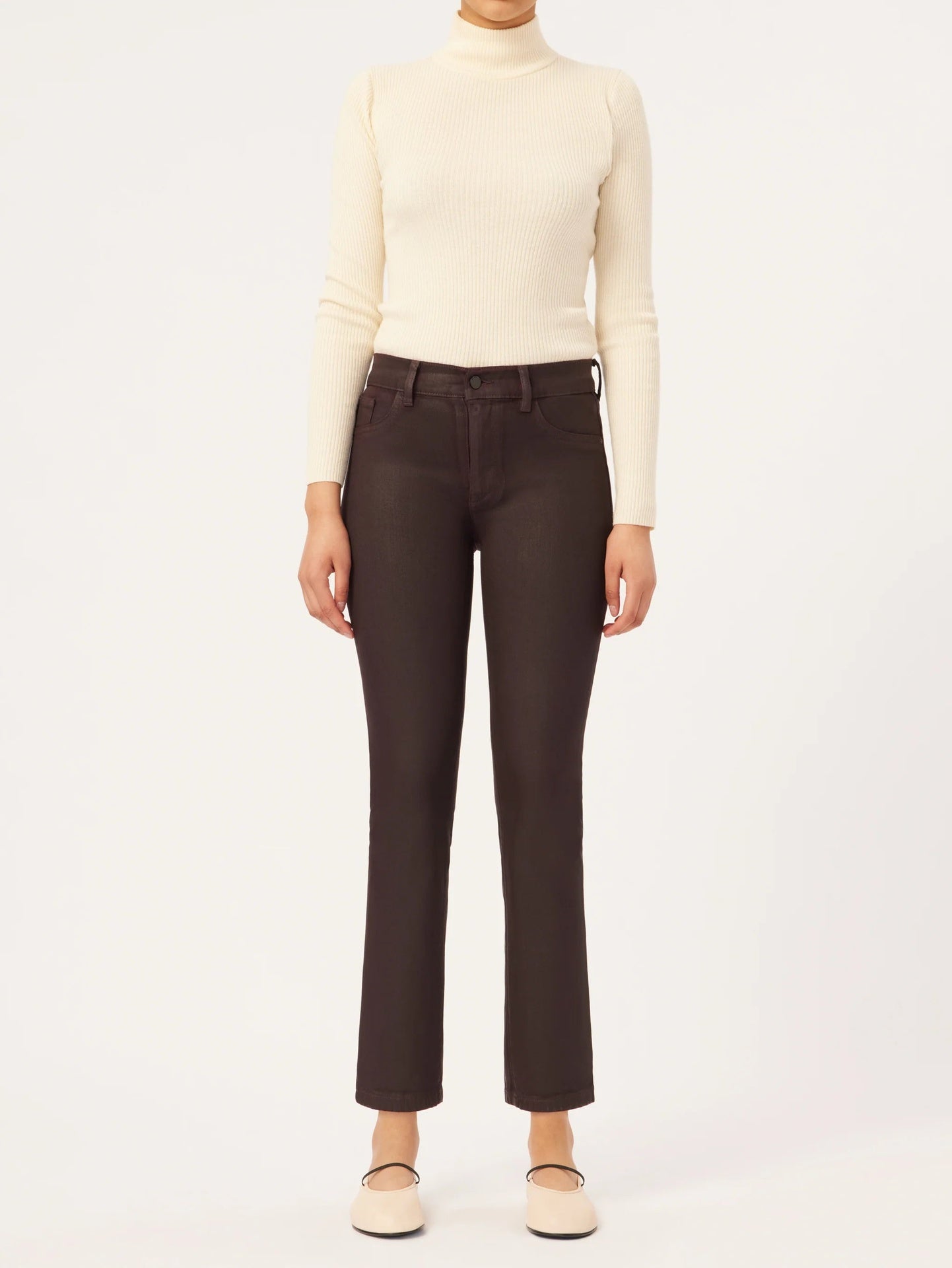 Jeans Mara Aubergine - Color Platino