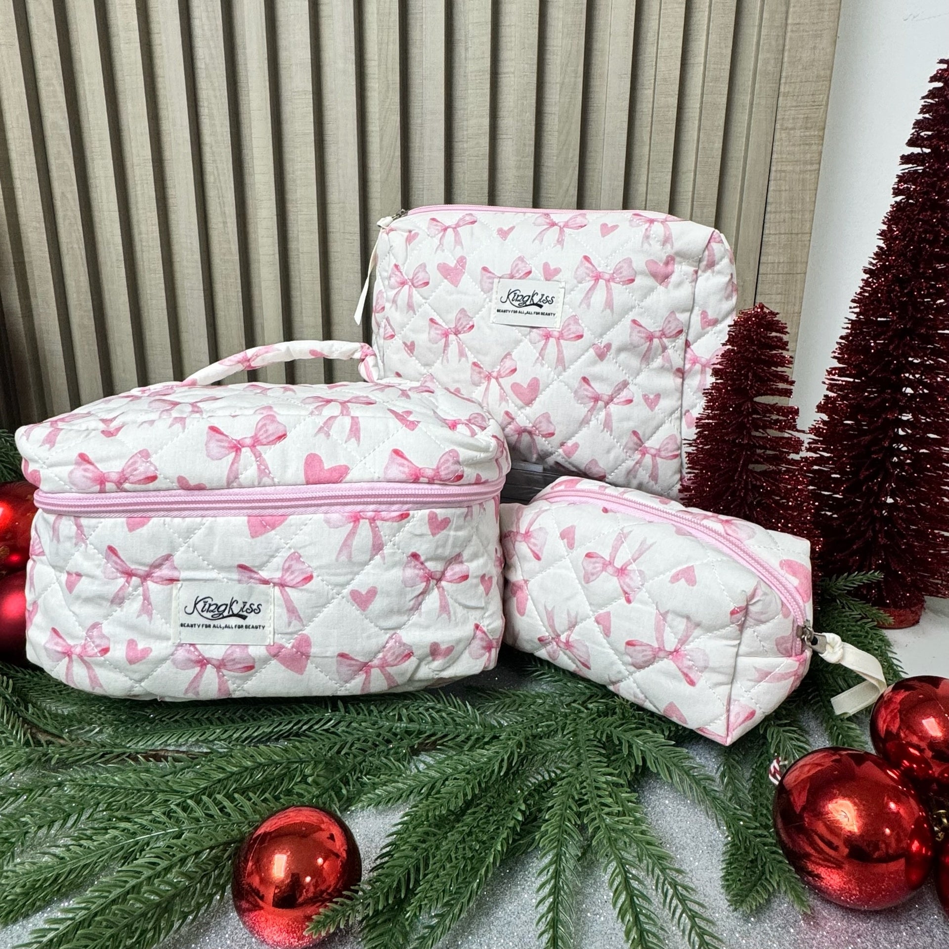 Set Cosmetiquera Mariposa - Color Platino