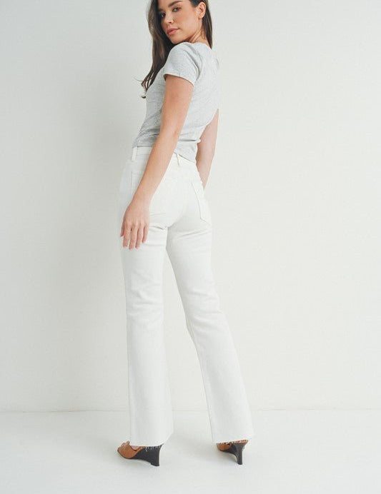 Jeans Flare With - Color Platino