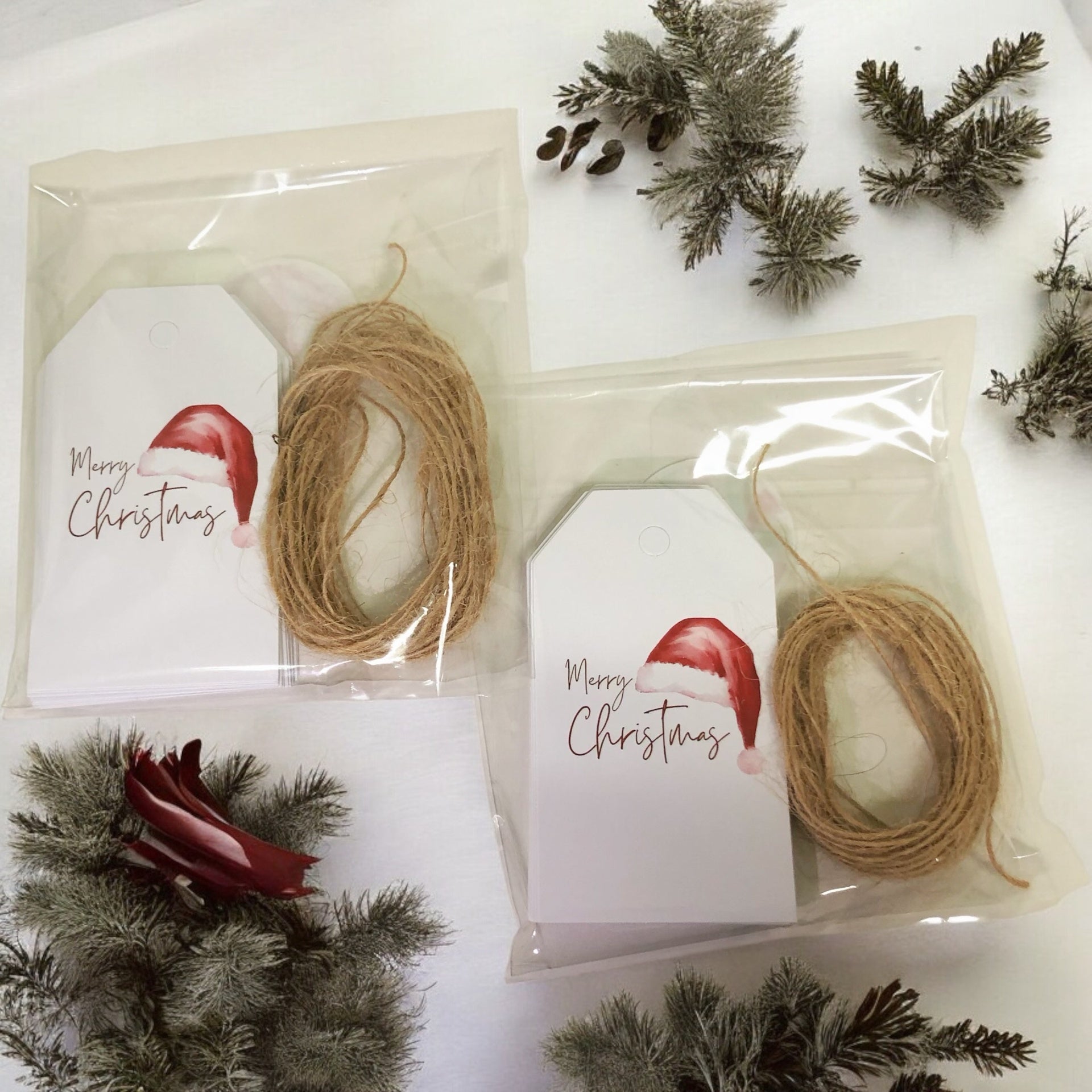 25 Uni Tarjetas de Regalo Navideño