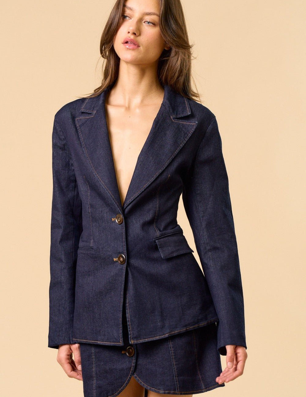 Jacket Oleve - Color Platino