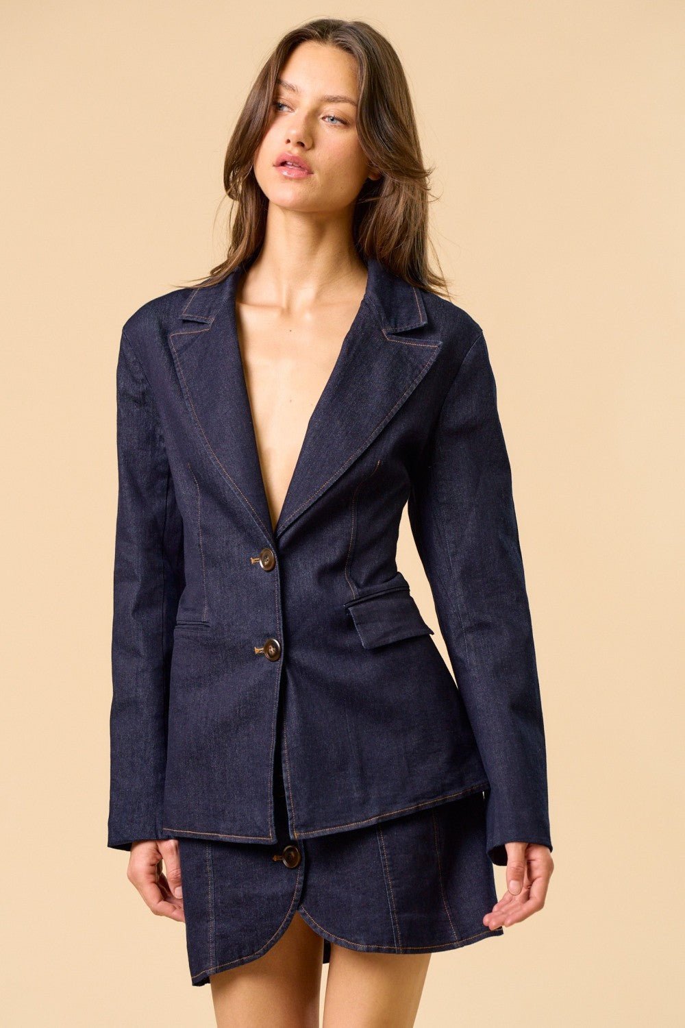 Jacket Oleve - Color Platino