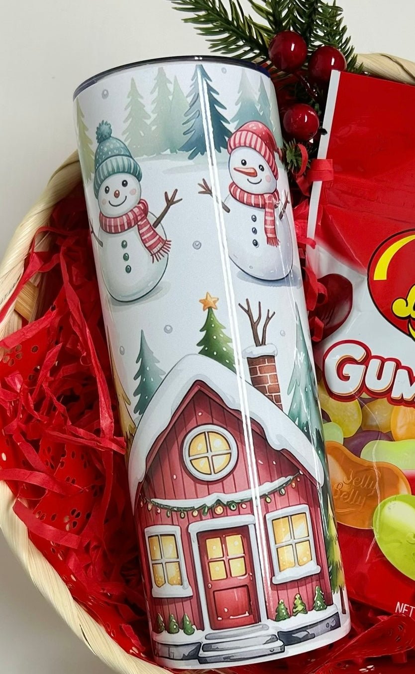 Termo Skinnys Navideño - Color Platino