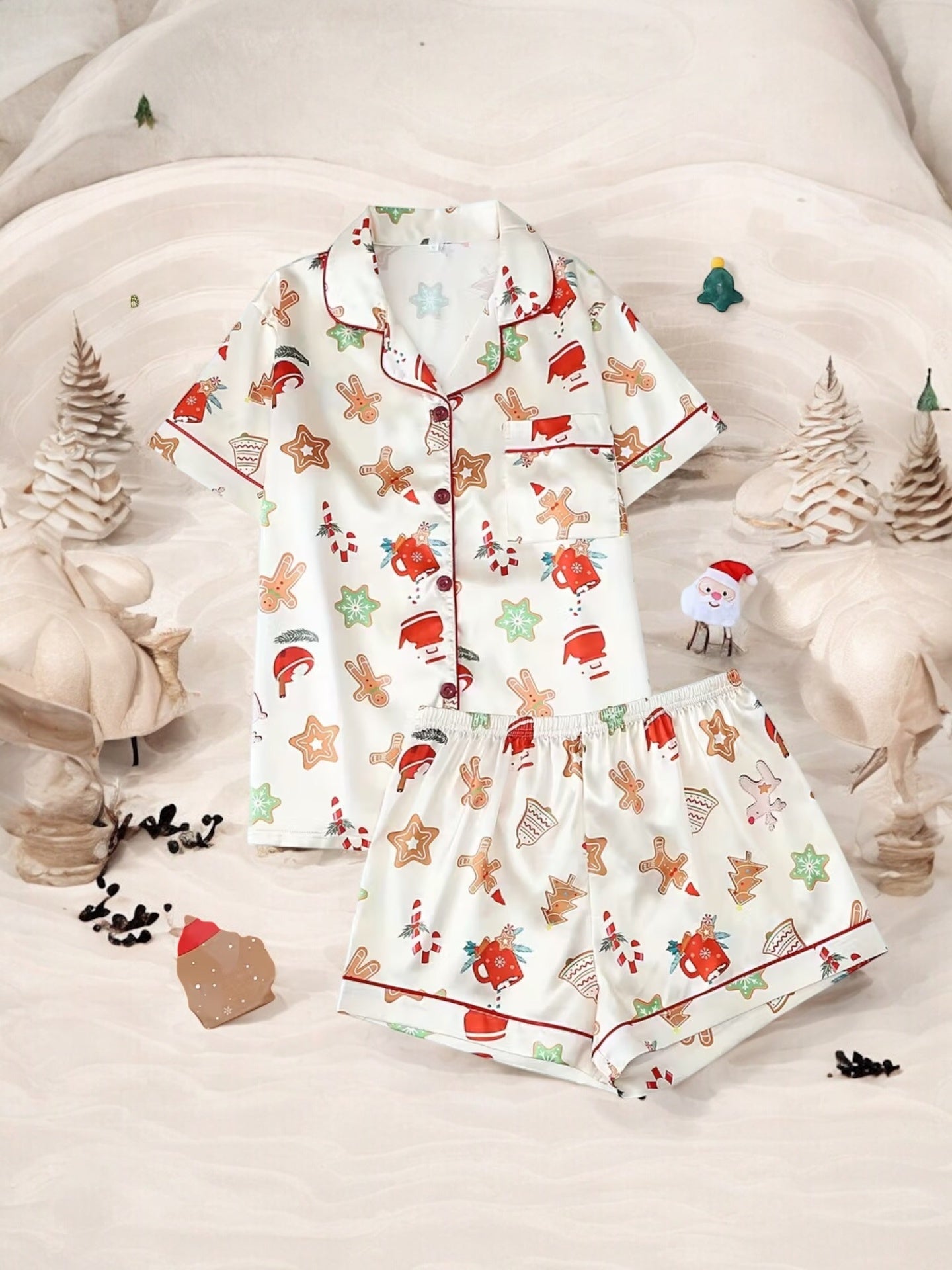 Set Pijama Angela - Color Platino