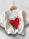 Camiseta Love is Kiss - Color Platino