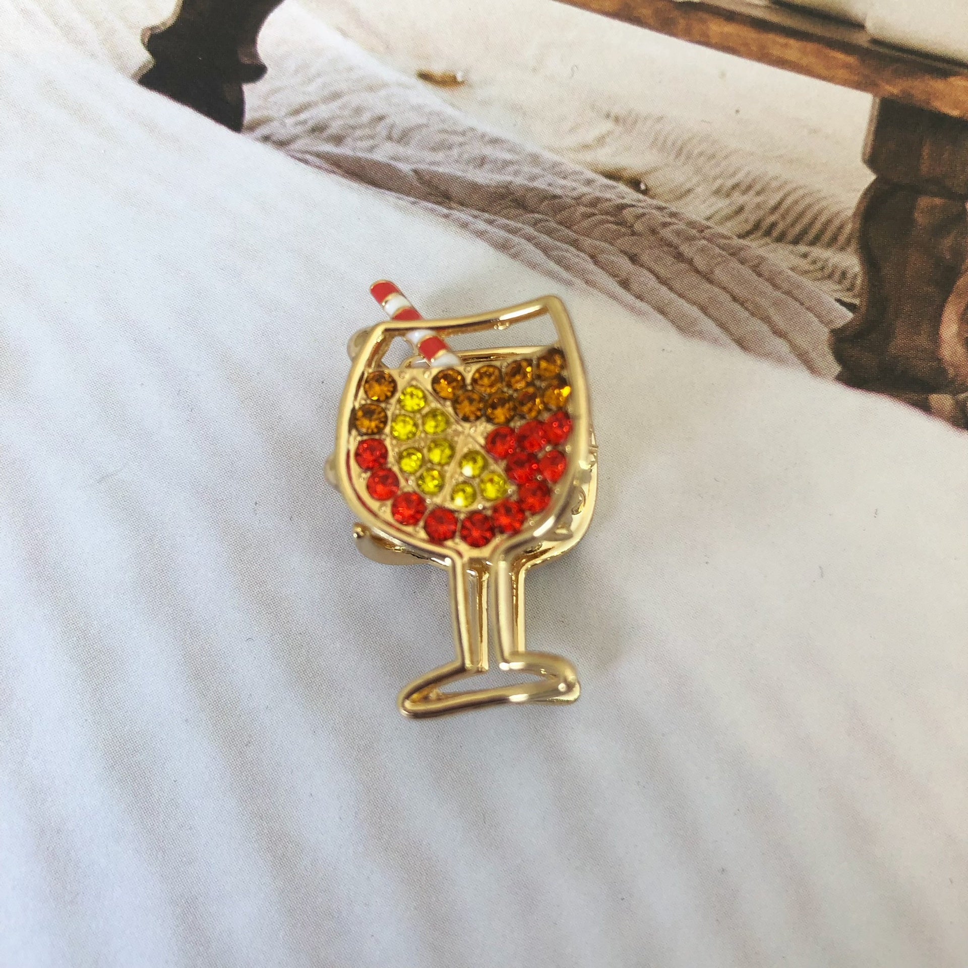 Gancho F/Copas Margaritas - Color Platino