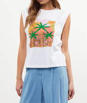 Camiseta Aroa - Color Platino