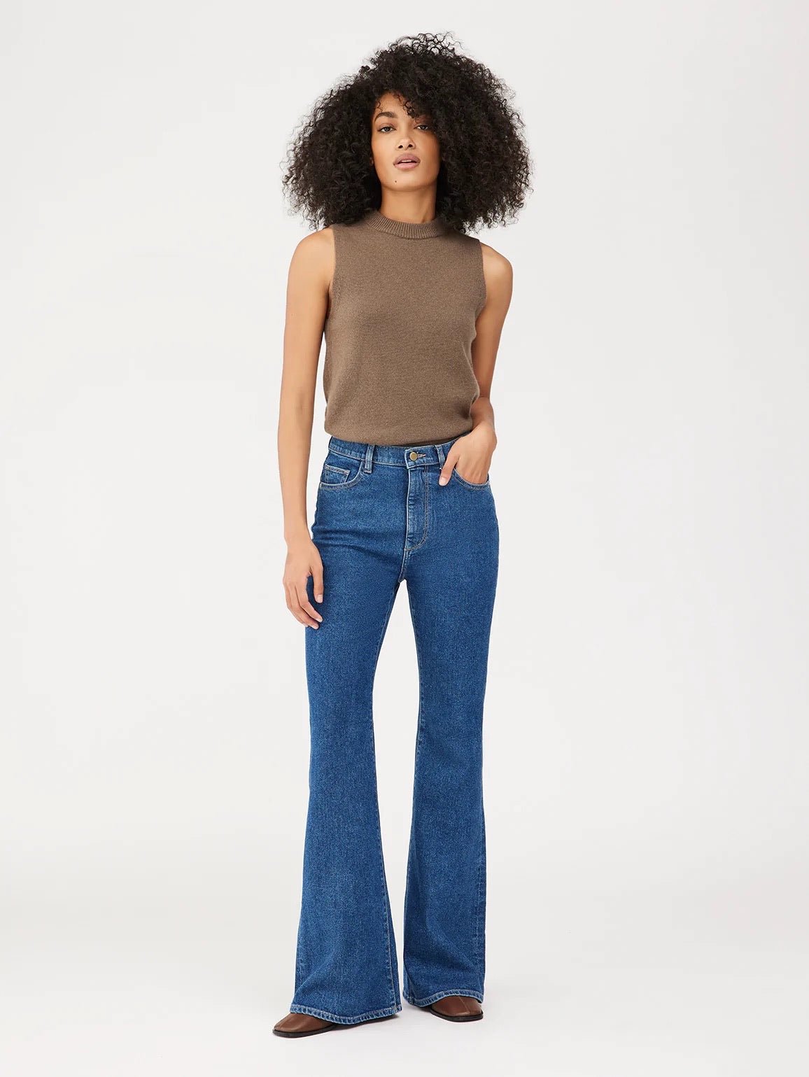Jeans Rachel Flare Capetown - Color Platino