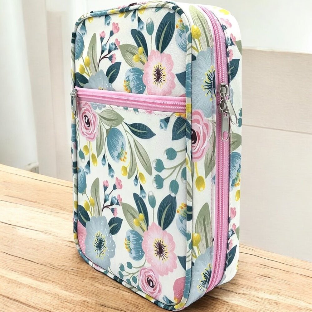 Cobertor para Biblia Flor - Color Platino