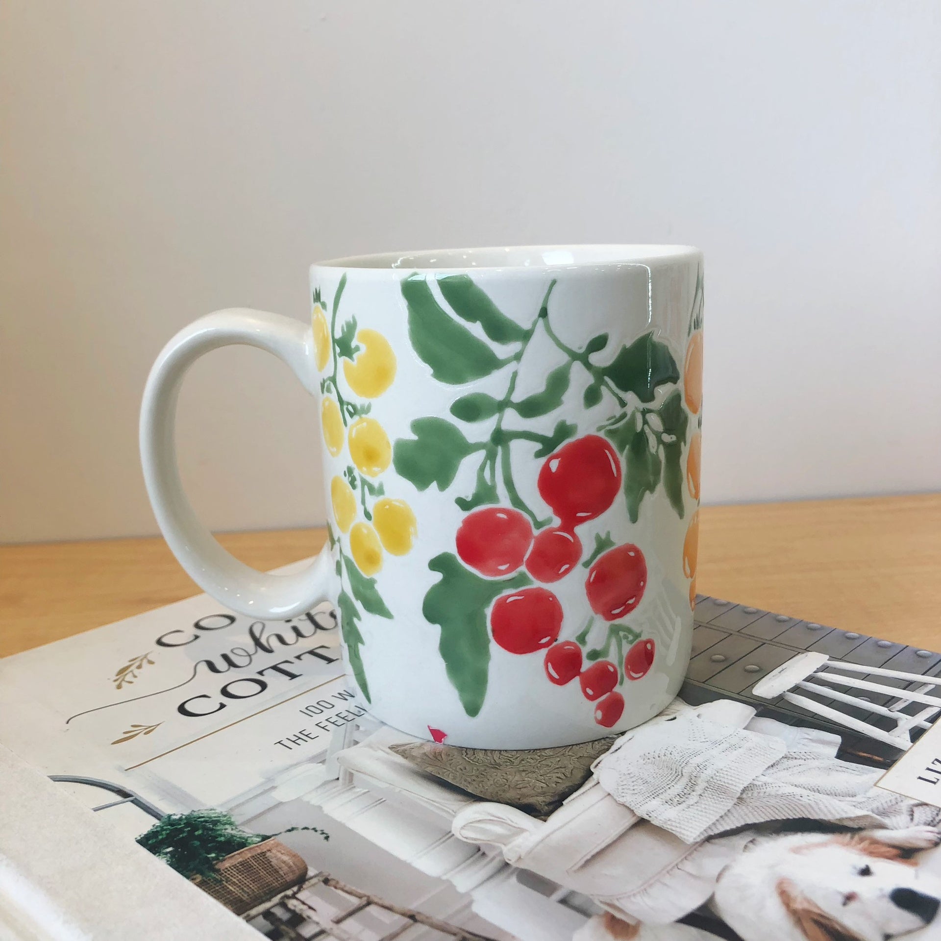 Taza Uvas - Color Platino