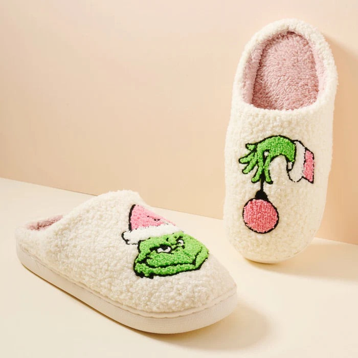 Pantuflas Grinch Para Niño