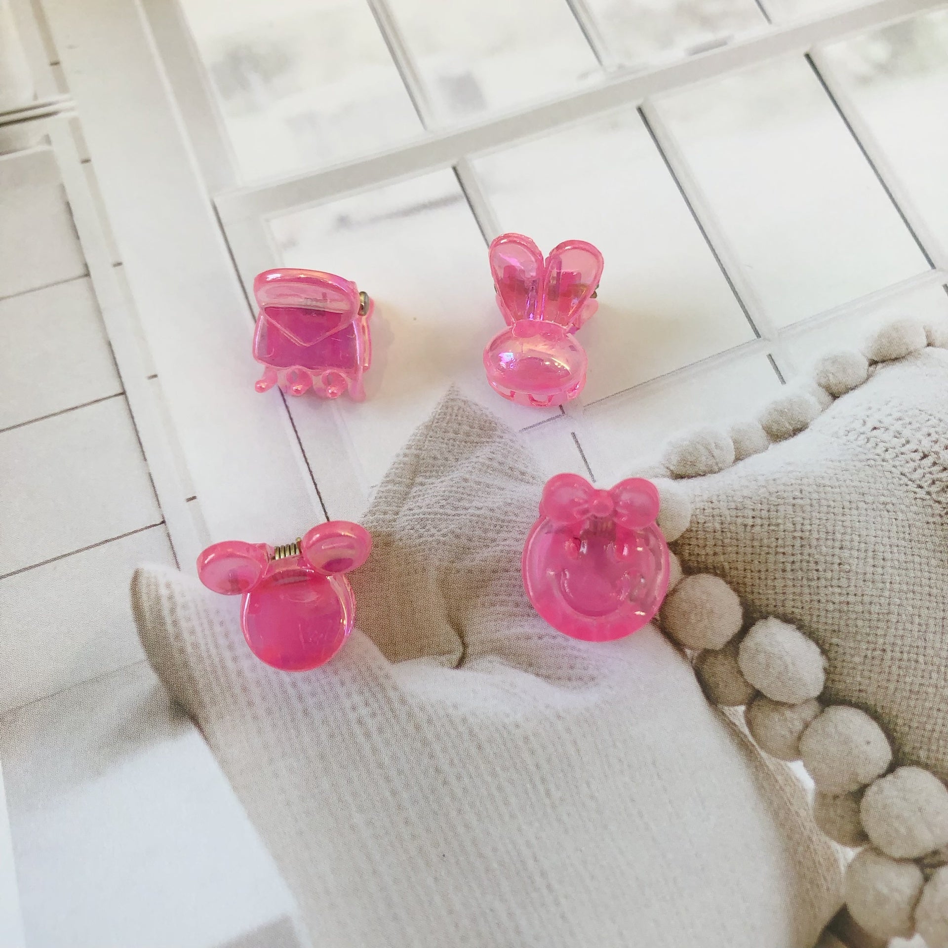 Mini Ganchos Figuritas - Color Platino