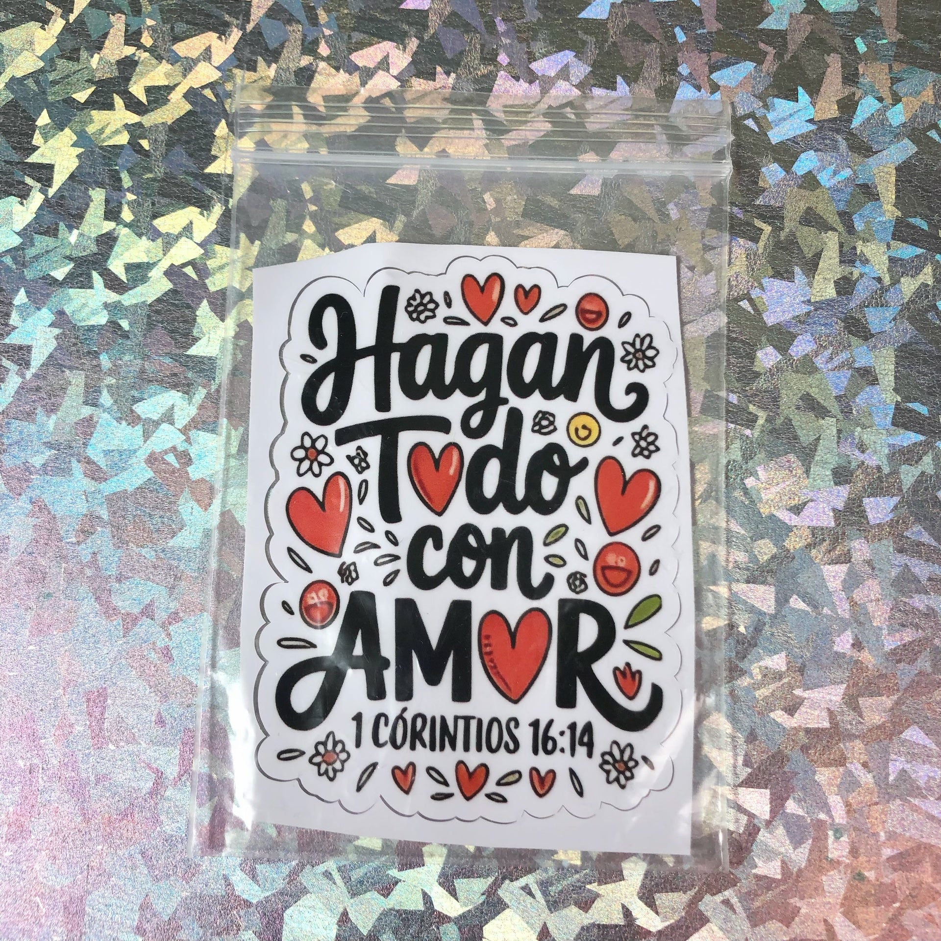 Sticker Biblicos - Color Platino