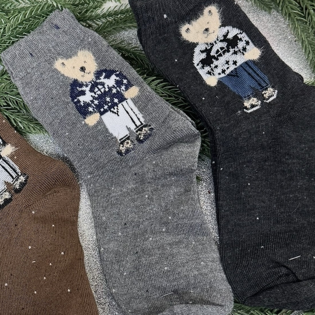 Calcetines Osos - Color Platino