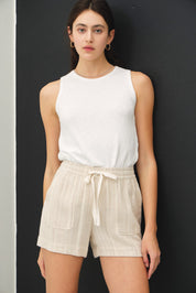 Short Isel - Color Platino