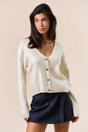 Cárdigan Adelia - Color Platino