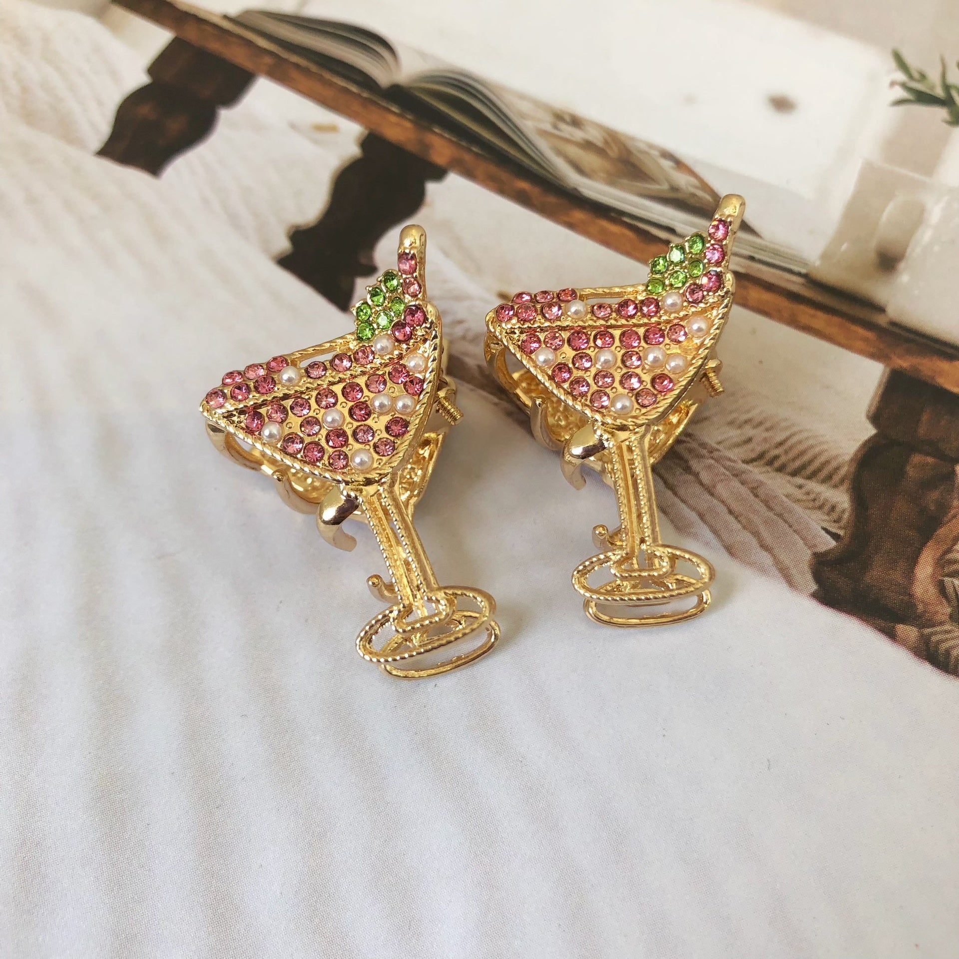 Gancho F/Copas Margaritas - Color Platino