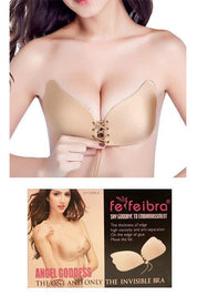 Lace - Up Adhesive Bra - Color Platino