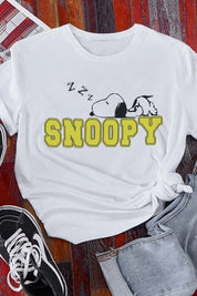 Camiseta Snoopy - Color Platino