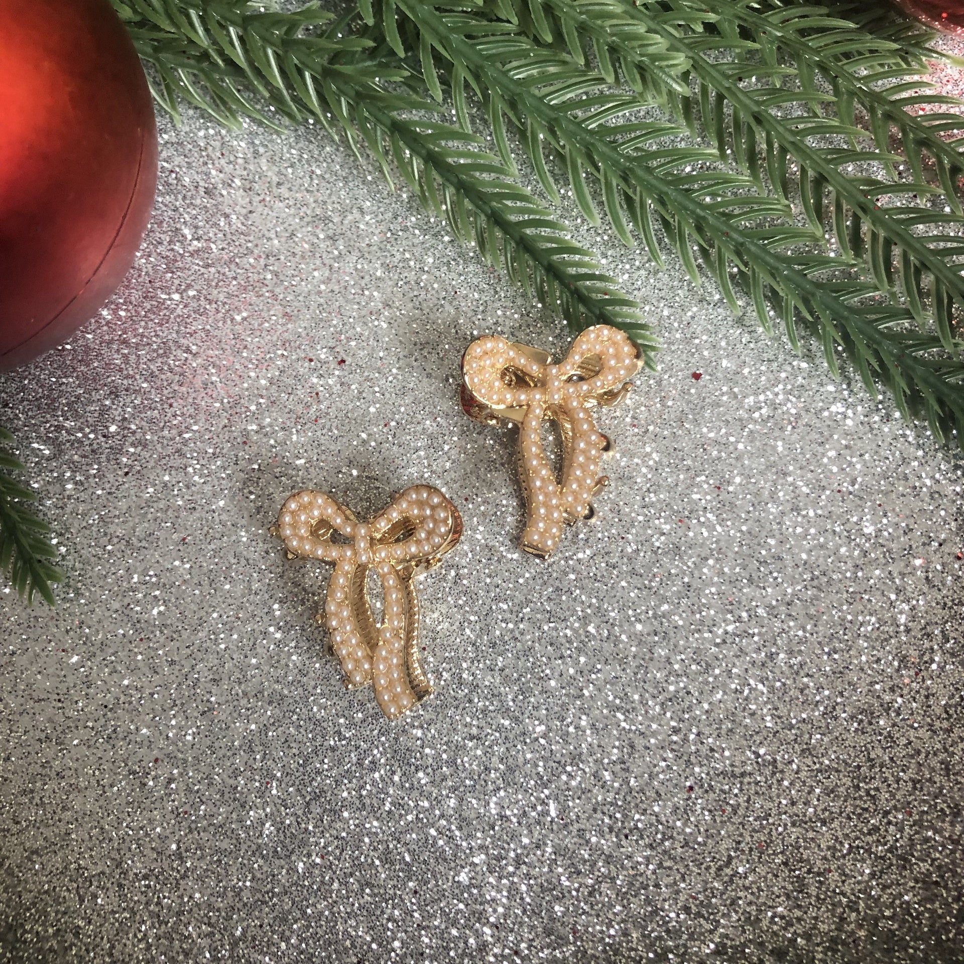 Ganchos Christmas - Color Platino