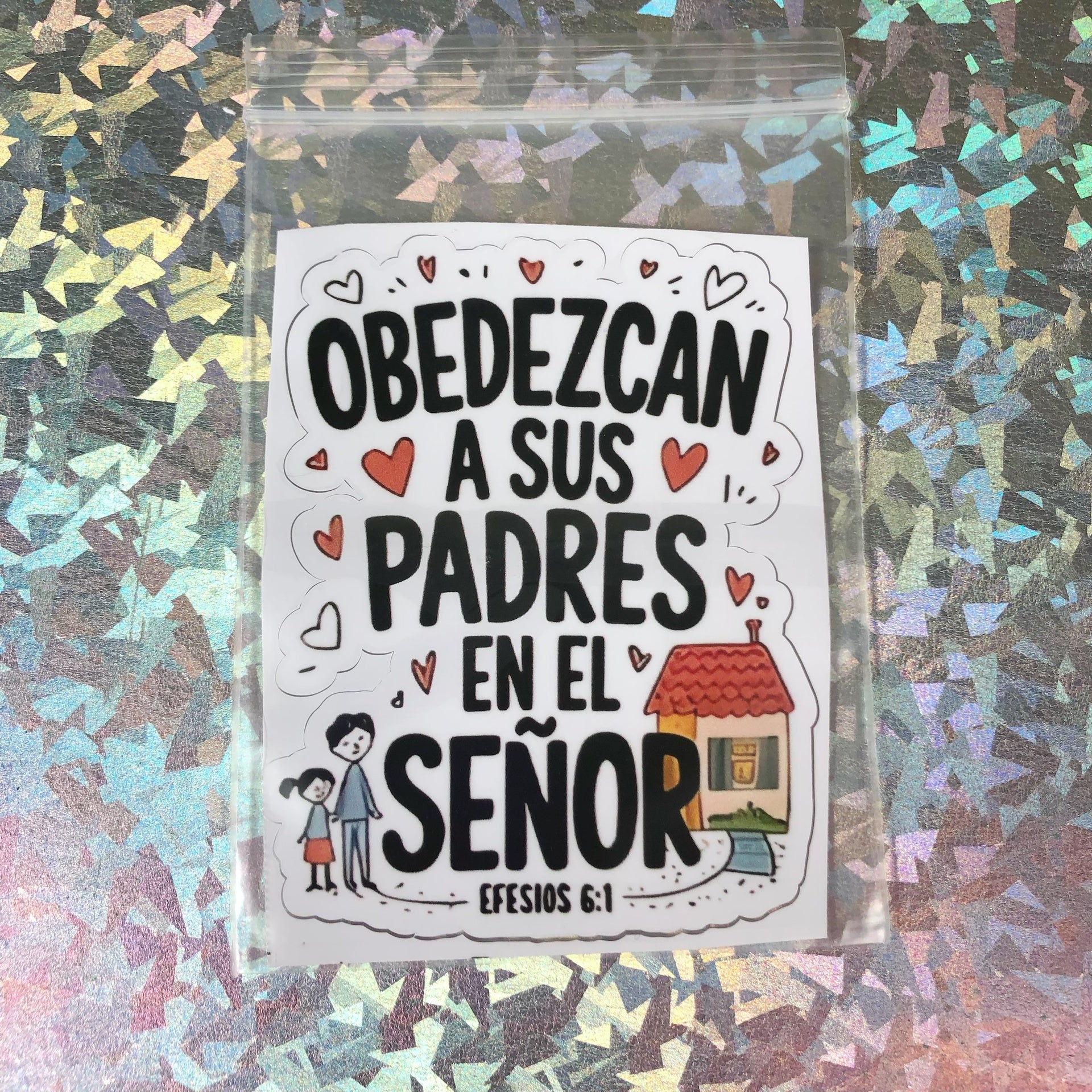 Sticker Biblicos - Color Platino