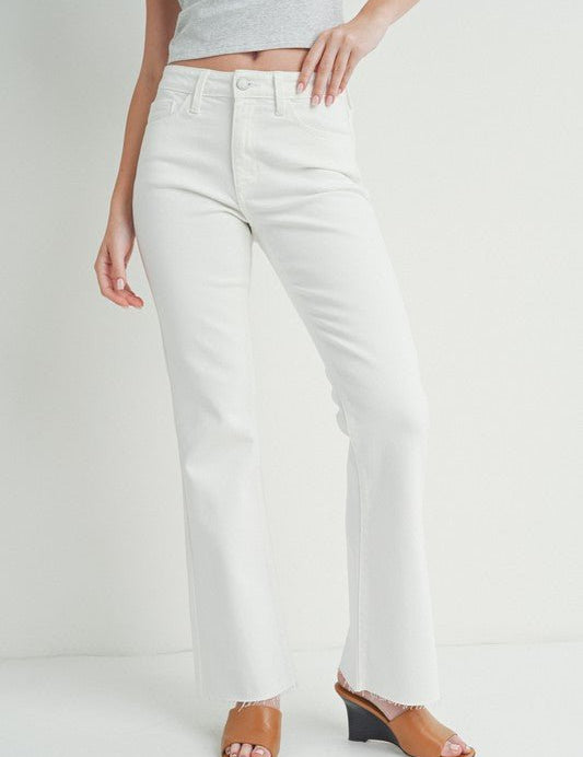 Jeans Flare With - Color Platino