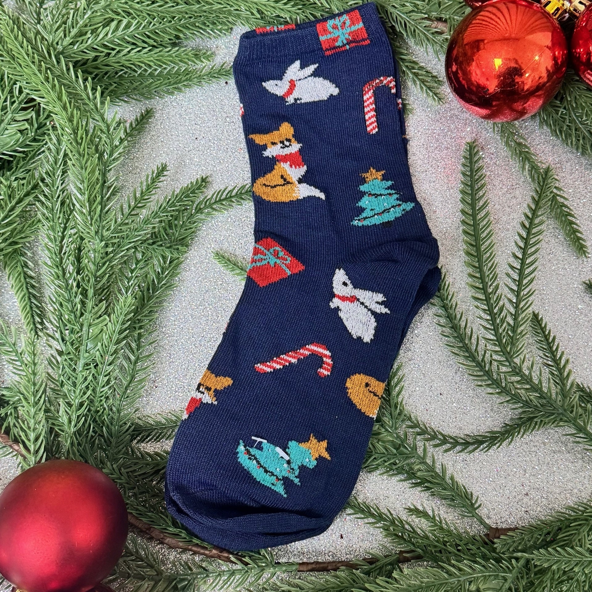 Calcetines Navideños Nohe - Color Platino