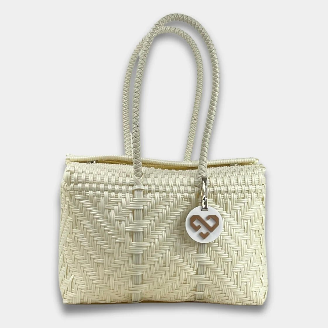 Cartera Glimmer Basket - Color Platino