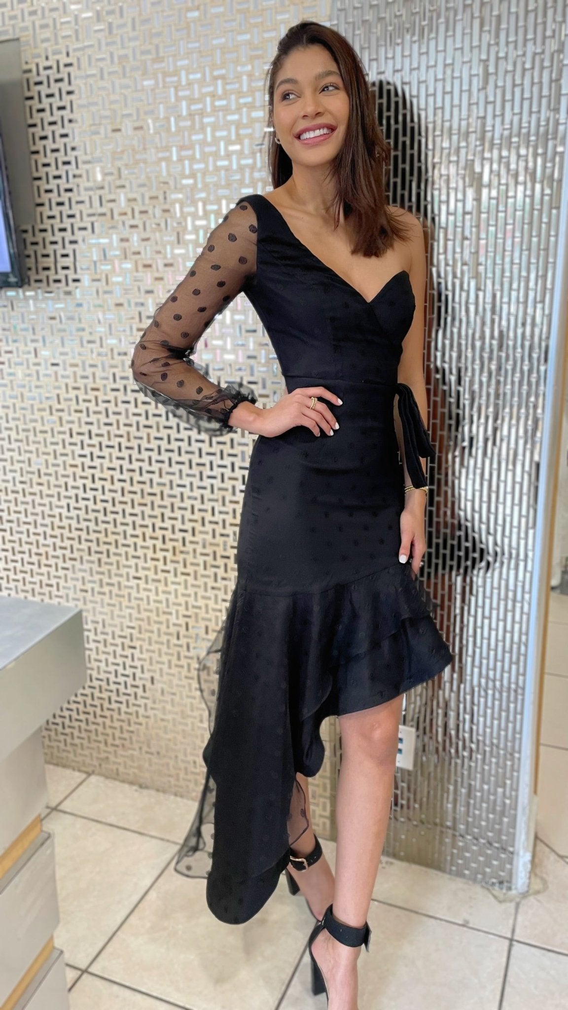 Vestido Leticia - Color Platino