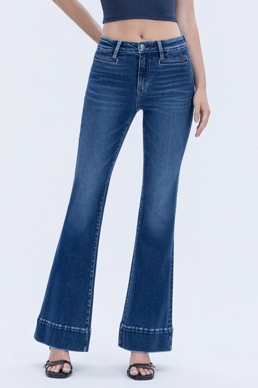 Jeans High Rise Luminous - Color Platino