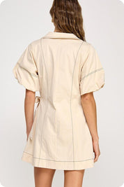 Vestido Ana Maria - Color Platino