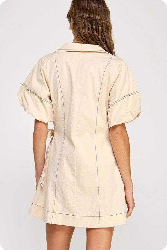 Vestido Ana Maria - Color Platino