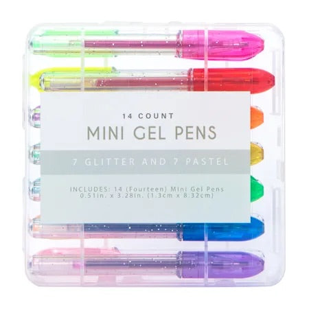 Set mini gel plumas