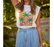 Camiseta Aroa - Color Platino