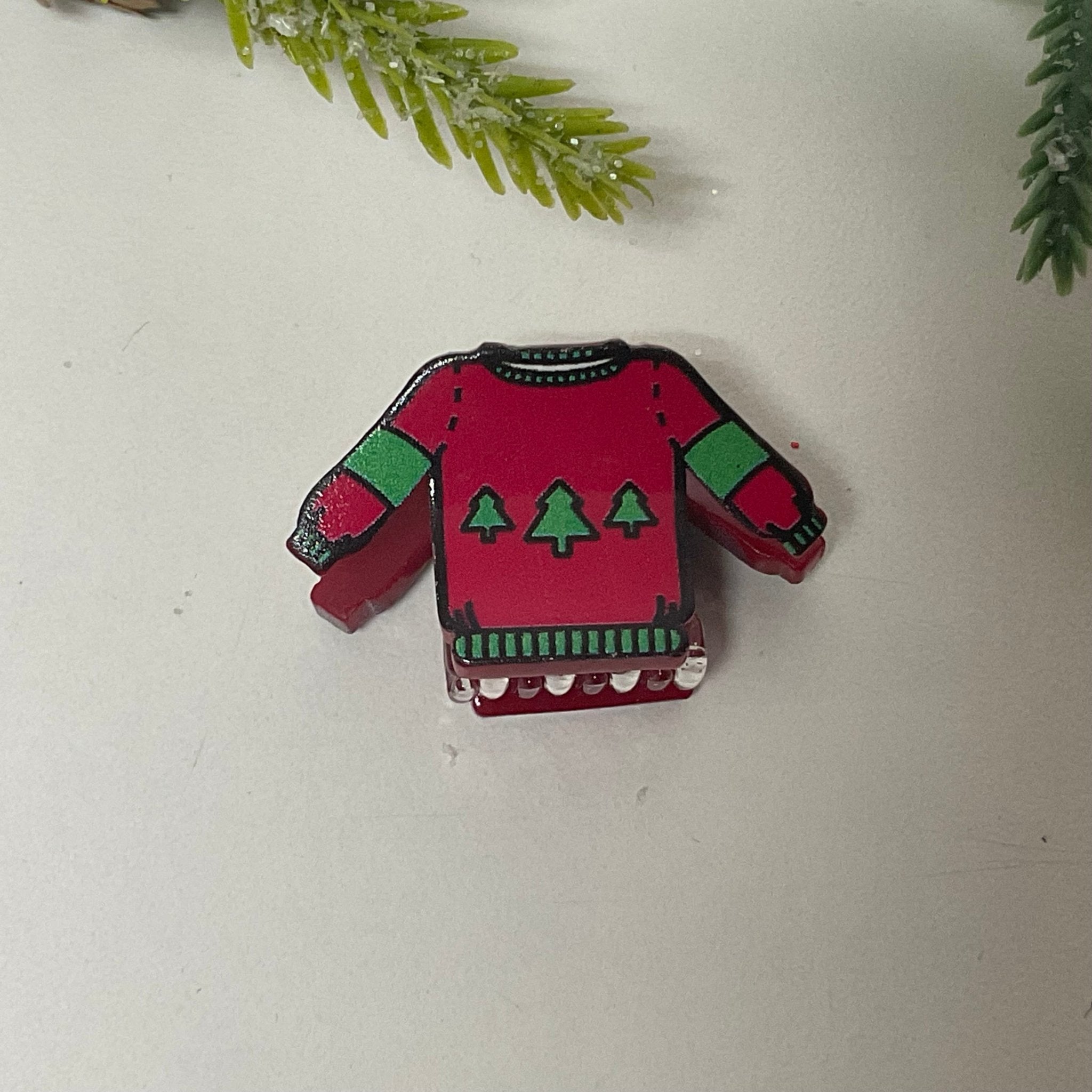 Ganchos figuras Navideñas Medianas - Color Platino