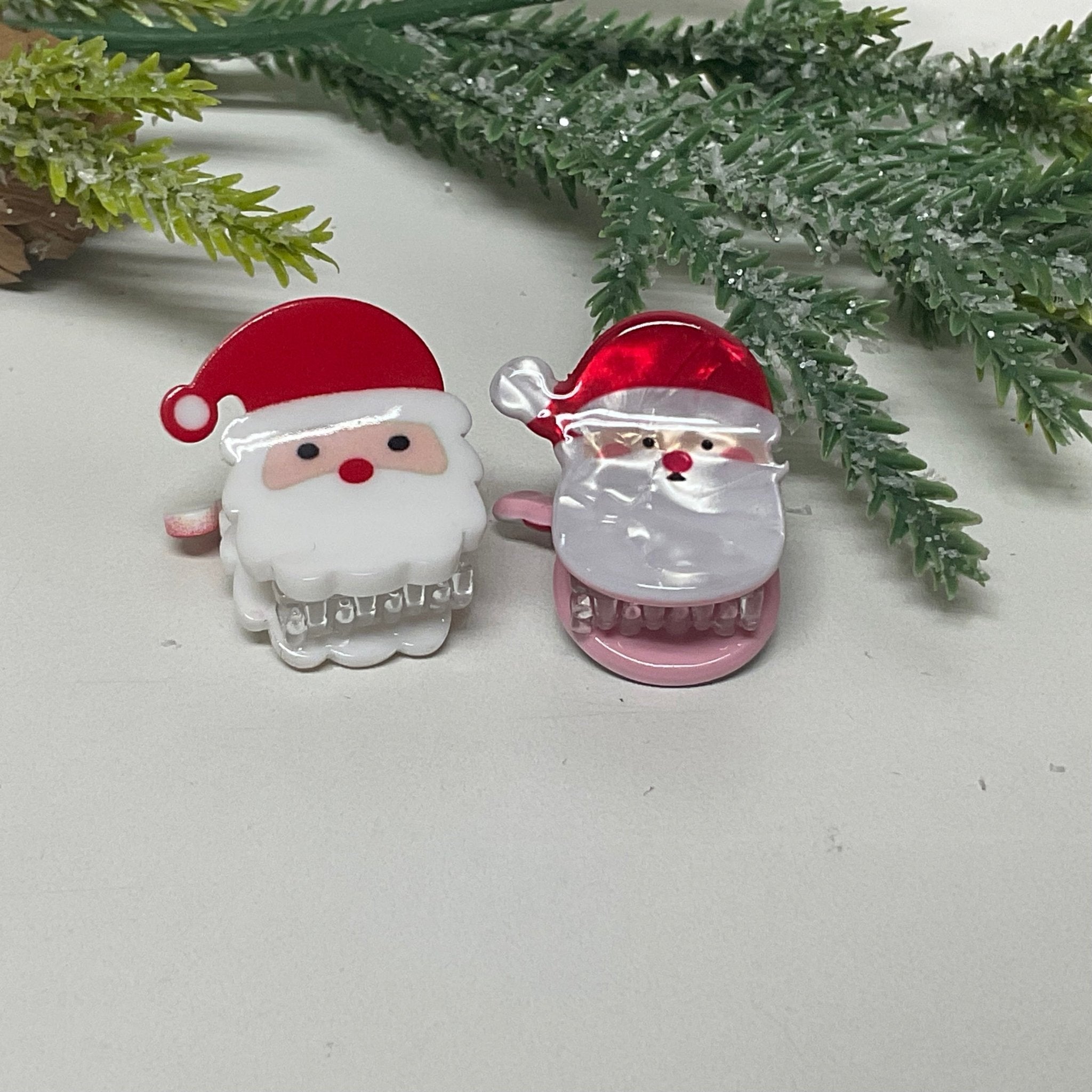 Ganchos figuras Navideñas Medianas - Color Platino