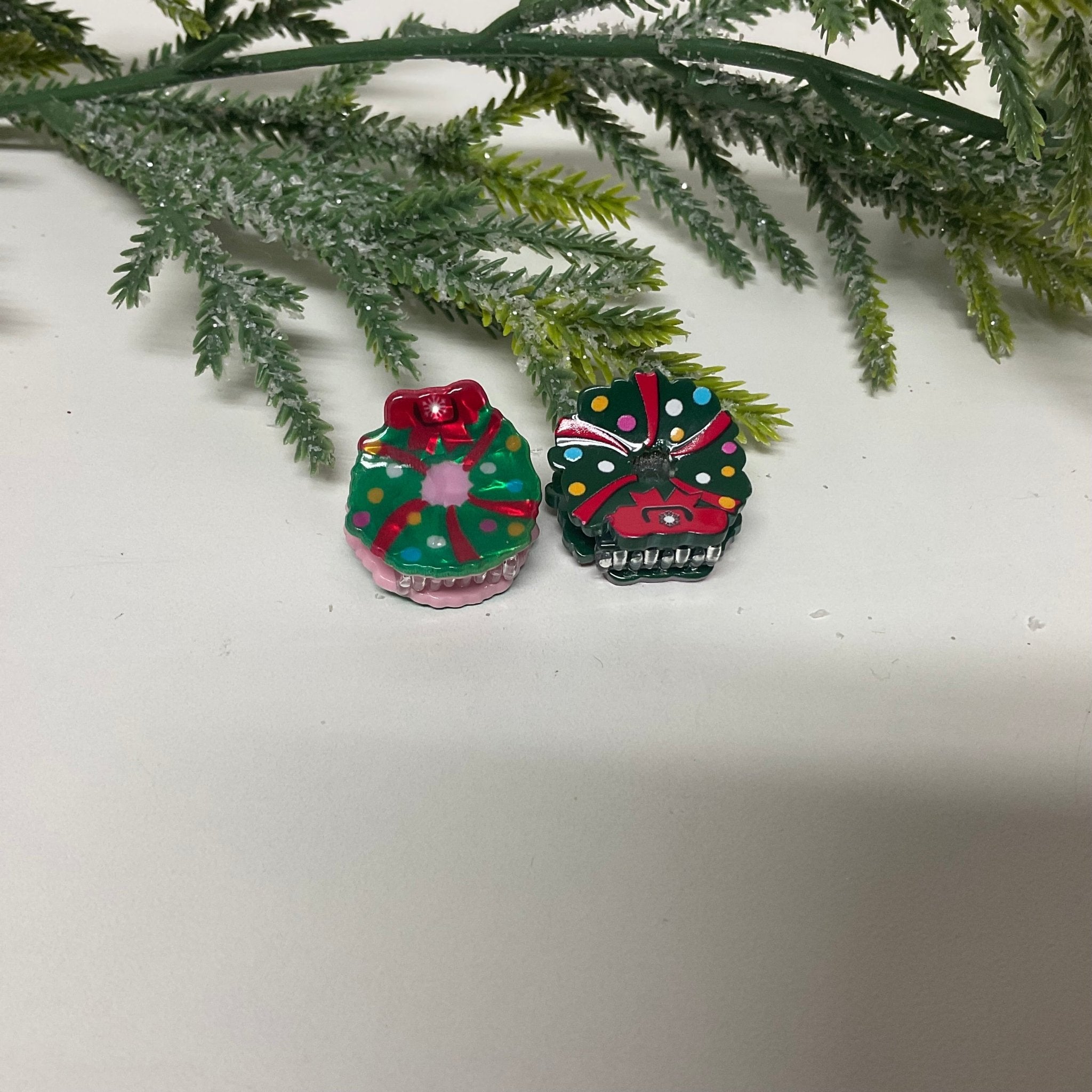 Ganchos figuras Navideñas Medianas - Color Platino